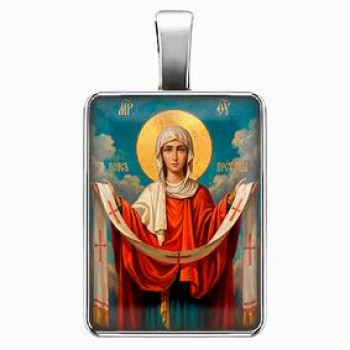ALE1609 Нательная икона Пояс Пресвятой Богородицы