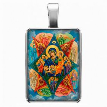 ALE1623 Нательная икона Неопалимая купина