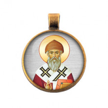 ALE0347 Кулон Спиридон Тримифунтский, святитель