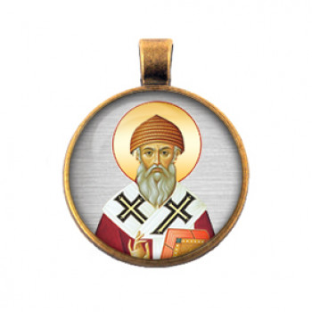 ALE0347 Кулон Спиридон Тримифунтский, святитель