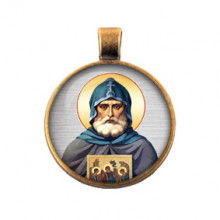 ALE0356 Кулон Александр Свирский, преподобный