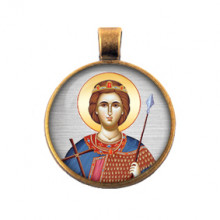 ALE0358 Кулон Дмитрий Солунский, великомученик