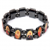 BS013 Христианский браслет "Лики Святых", магнитный гематит