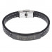 BSKR2-607 Кожаный браслет Молитва Господи, спаси