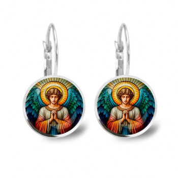 C1113038 Серьги металлические, Ангел хранитель