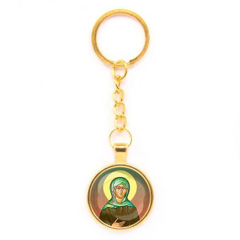 C1132020 Круглый брелок, цвет золото, с цепочкой, Ксения Петербургская