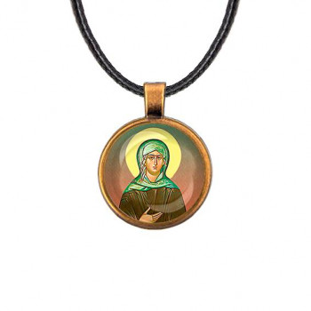 C1132029 Кулон, цвет бронза, со шнурком, Ксения Петербургская