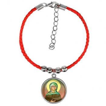 C1132047 Браслет из красного шнура, Ксения Петербургская