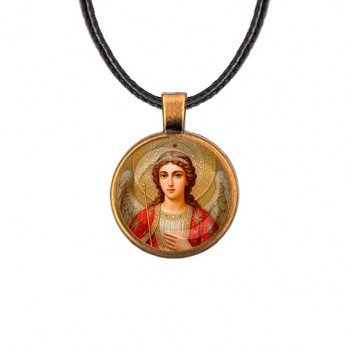 C1136029 Кулон, цвет бронза, со шнурком, Архангел Михаил