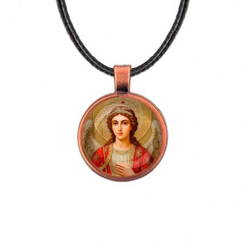 C1136031 Кулон, цвет медь, со шнурком, Архангел Михаил