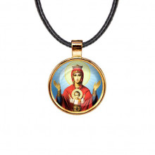 C1138033 Кулон, цвет золото, со шнурком, Неупиваемая чаша