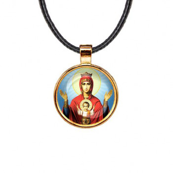 C1138033 Кулон, цвет золото, со шнурком, Неупиваемая чаша