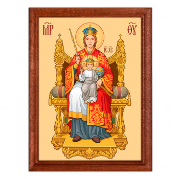 IKO-002-001 Икона Божией Матери Державная, багет 17х23см