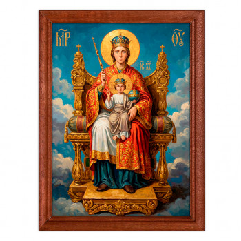IKO-002-101 Икона Божией Матери Державная, багет 17х23см