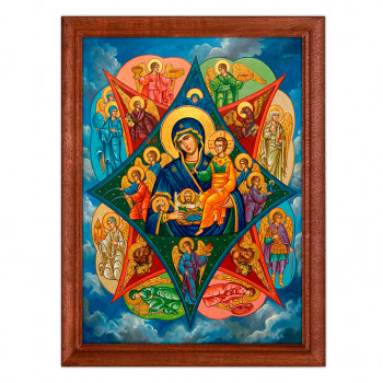 IKO-002-123 Икона Неопалимая купина, багет 17х23см