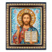 IKO-003-007 Икона Господь Вседержитель, рамка 12,5х14,5см
