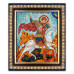 IKO-003-012 Икона Свт.великомученик Георгий Победоносец (Чудо), рамка 12,5х14,5см