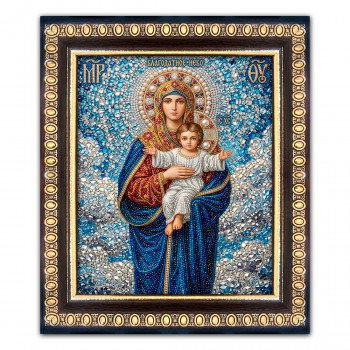 IKO-003-034 Икона Божией Матери Благодатное небо, рамка 12,5х14,5см