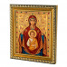 IKO-004-003 Икона Божией Матери Знамение, рамка 12,5х14,5см