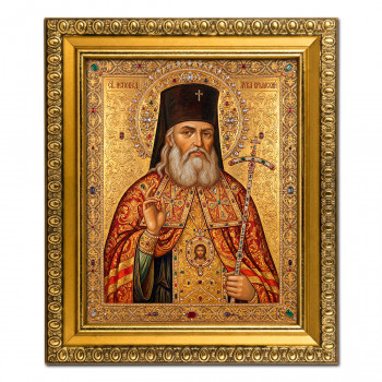 IKO-004-011 Икона Святитель Лука Крымский, рамка 12,5х14,5см