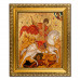 IKO-004-012 Икона Свт.великомученик Георгий Победоносец (Чудо), рамка 12,5х14,5см
