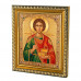 IKO-004-014 Икона Святой великомученик и целитель Пантелеймон, рамка 12,5х14,5см