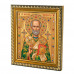 IKO-004-016 Икона Святой Николай Чудотворец, рамка 12,5х14,5см