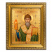 IKO-004-025 Икона Святой Спиридон Тримифунтский, рамка 12,5х14,5см