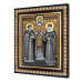 IKO-007-011 Икона Св. блгв. кн. Пётр и Феврония 12,5х14,5см