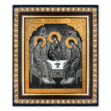 IKO-007-016 Икона Святая Троица 12,5х14,5см