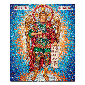 IKO-009-027 Икона магнитная Архангел Михаил 68х95мм
