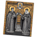 IKO-009-079 Икона магнитная Св. блгв. кн. Пётр и Феврония 68х95мм