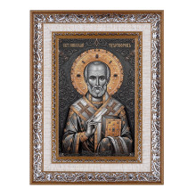 IKO-010-005 Икона Св. Николай Чудотворец 15х21х1,5см