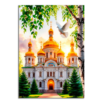 MI191 Виниловый магнит Храм