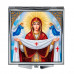 ZER2-1484 Складное зеркало квадратное Покров Божией Матери